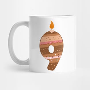 Cake number 9 Mug